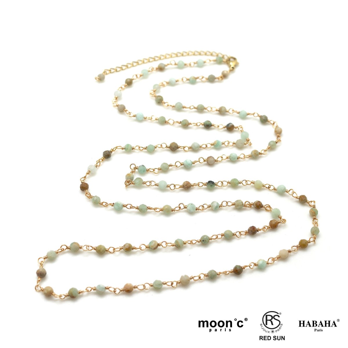 Sautoir chaine pierre...