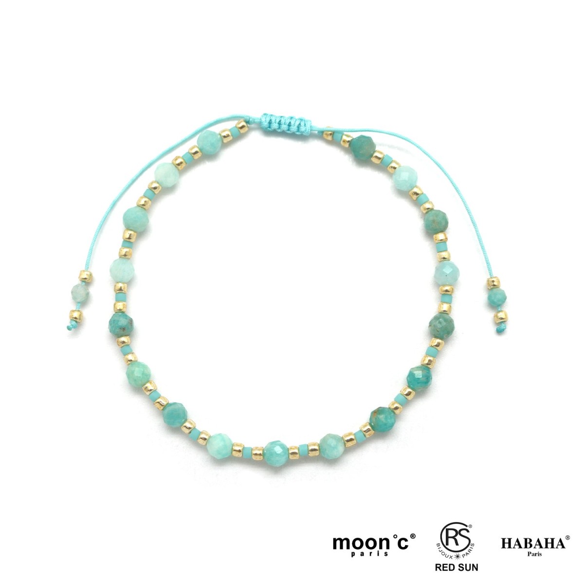 Bracelet pierre amazonite -...