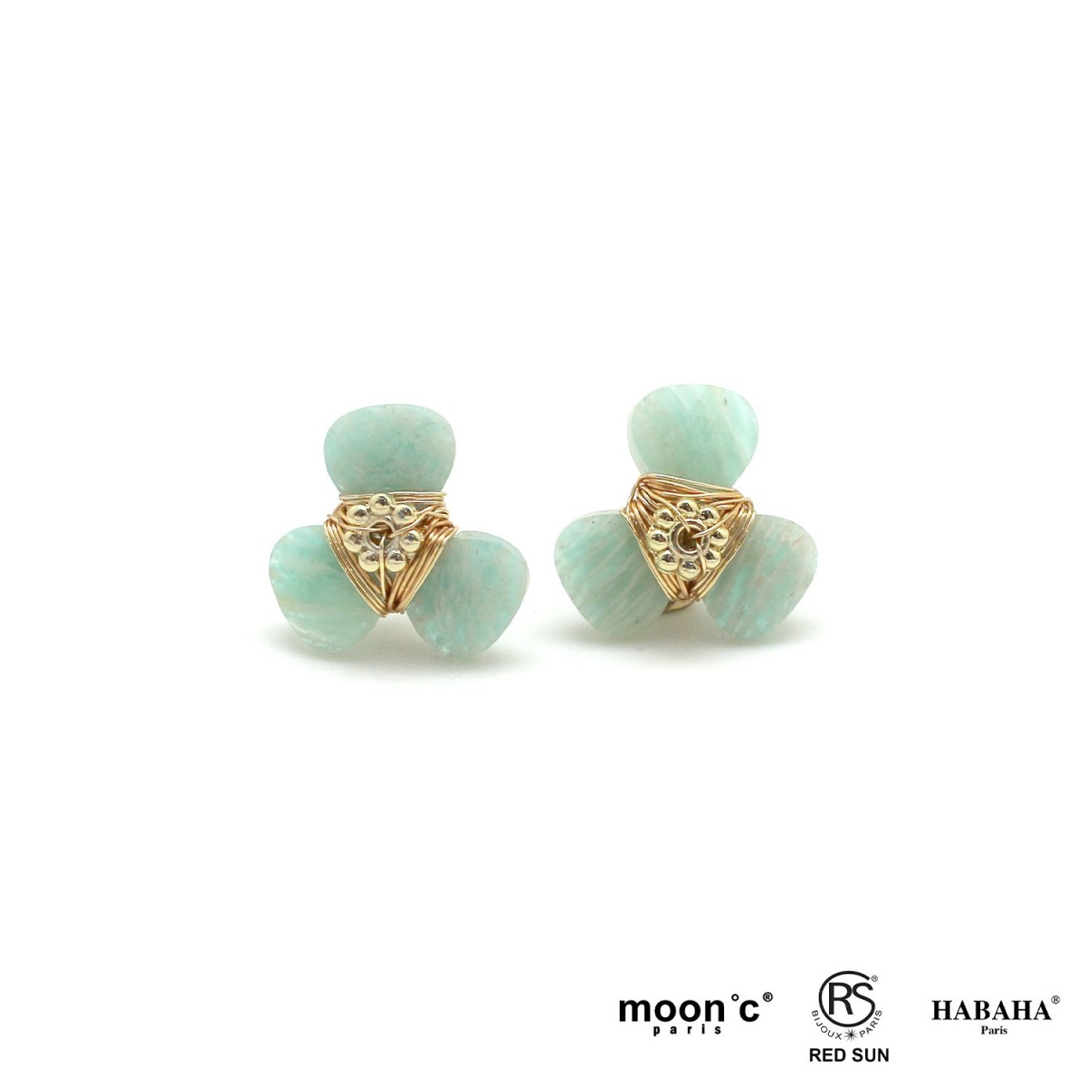 Clous d'oreilles trèfles à...