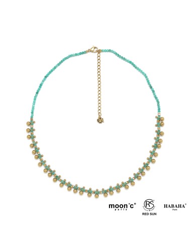 Collier perlé amazonite...