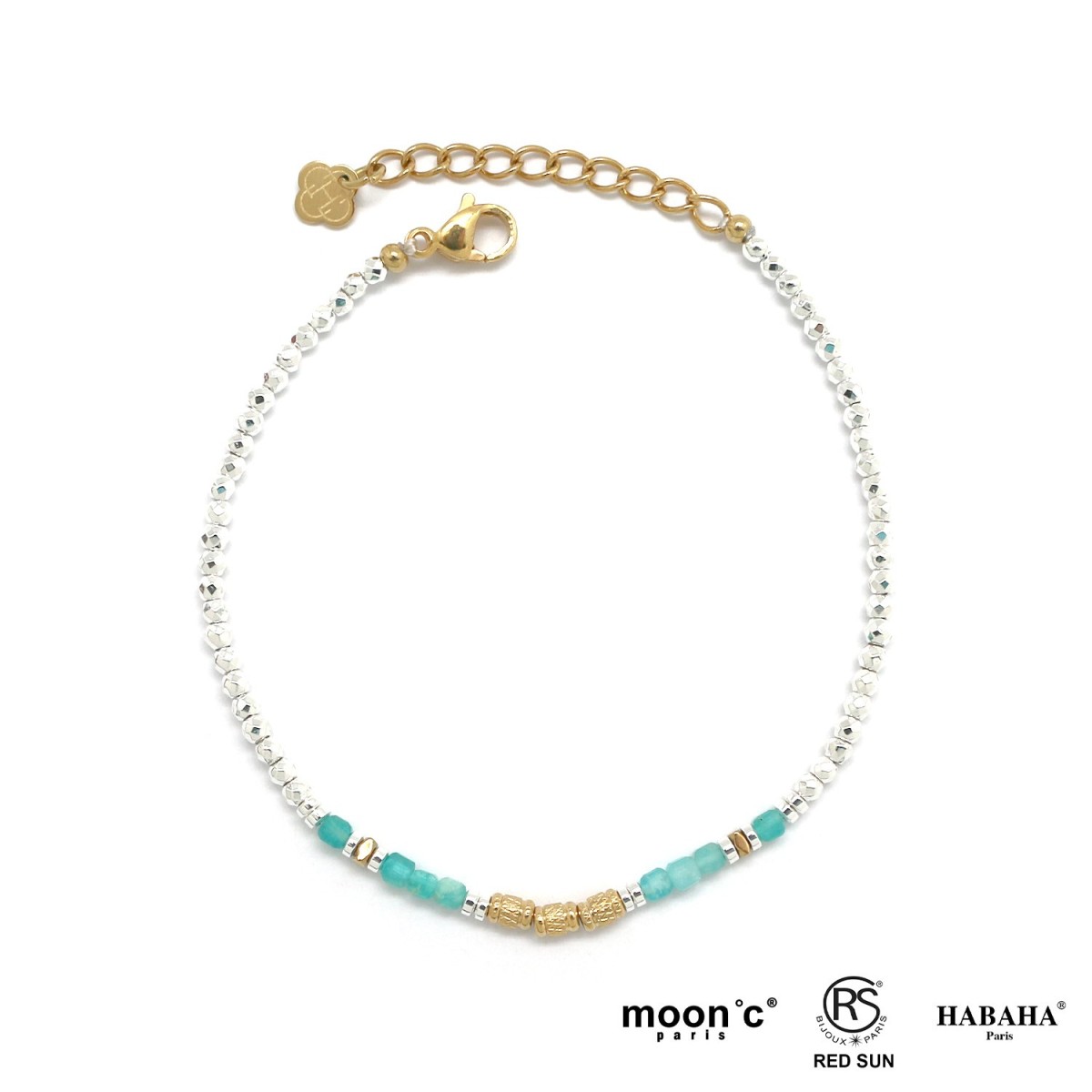 Bracelet hématite argenté...