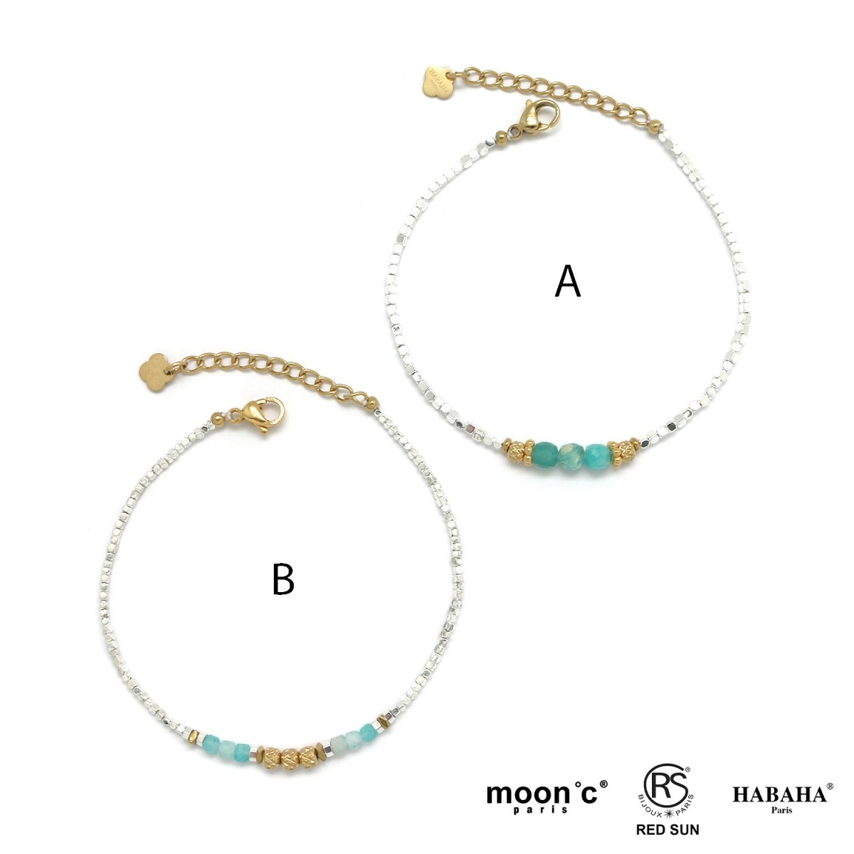 Bracelet hématite argenté...