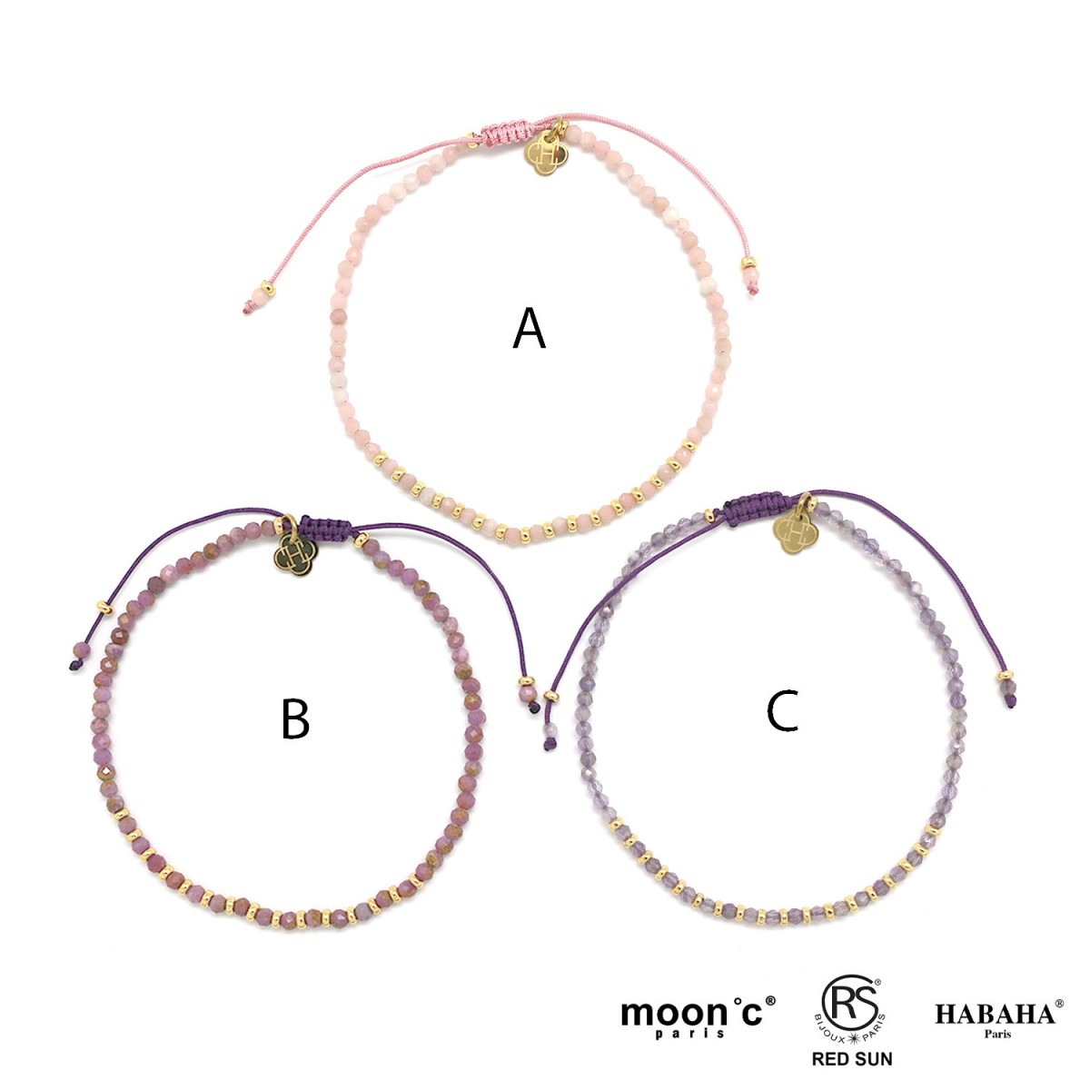 Bracelet pierres perlé...