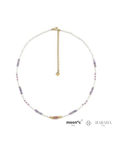 Collier hématite argenté...