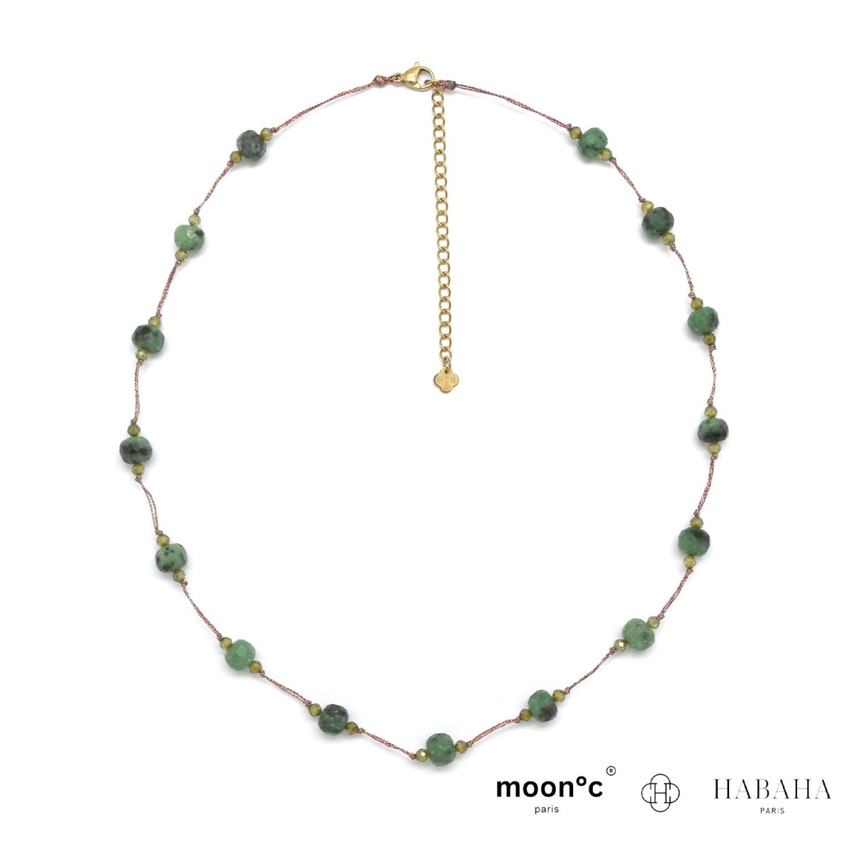 Collier fil perlé rondelle...